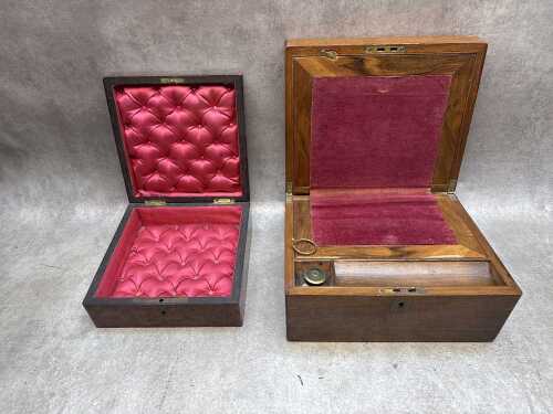 Two antique boxes