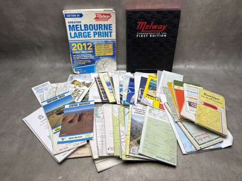 Assorted mainly vintage road maps