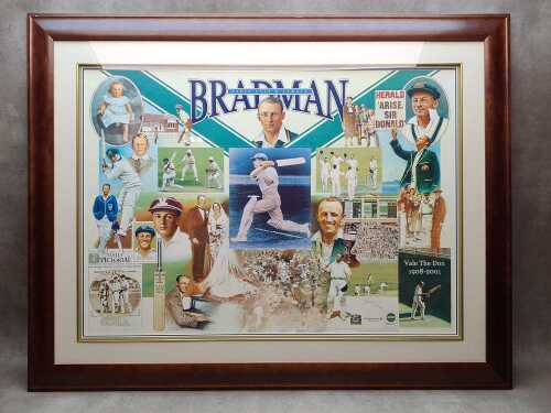 Bradman - First Last & Always signed limited edition print with Certificate of Authenticity