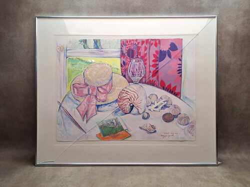 Betty Jungwirth, Table Series XI: Spring. Watercolour and gouache painting on paper