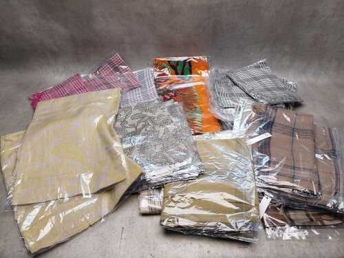 Assorted fabric scarves