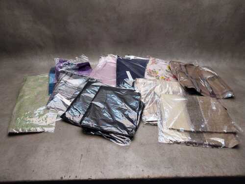 Assorted fabric scarves