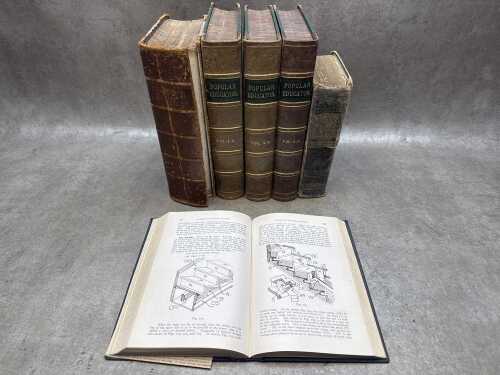 Six antique and vintage books