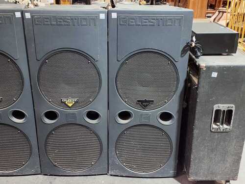 A pair of Celestion speakers