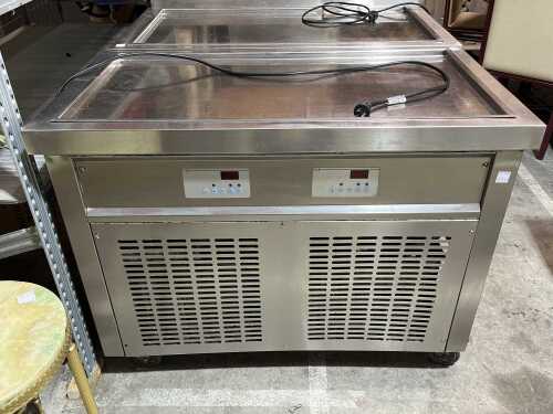 Kolice stainless steel commercial rolled Ice Cream cold plate machine-Ex fully functioning Ice Cream business