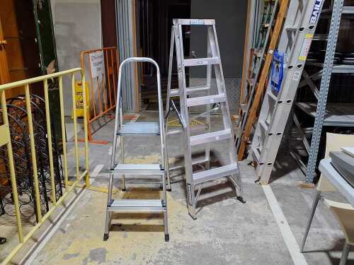 Two aluminium ladders