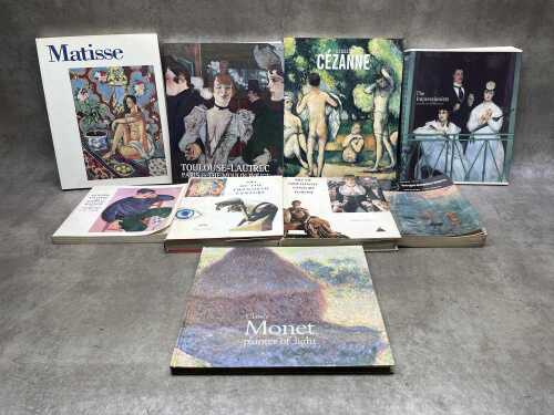 Art reference books, mostly Impressionism