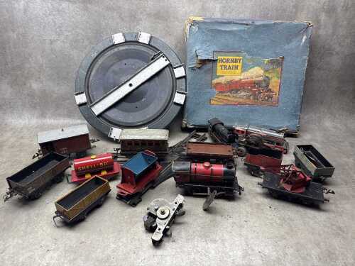 Vintage O scale tinplate model trains