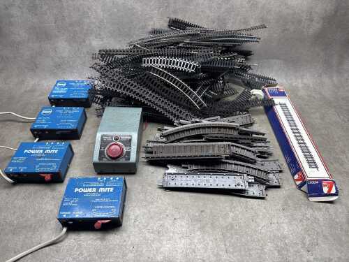 OO/HO scale model train track and controllers