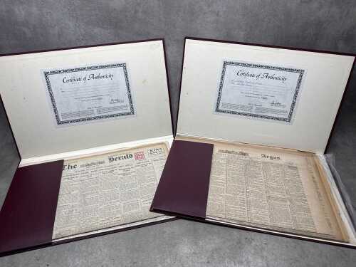 Antique newspapers