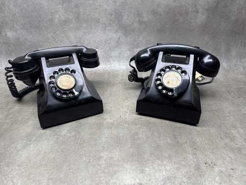 Two Bakelite Rotary dial phones