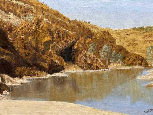 Noel Parker (Unknown), Stubbs Waterhole, oil painting on canvas