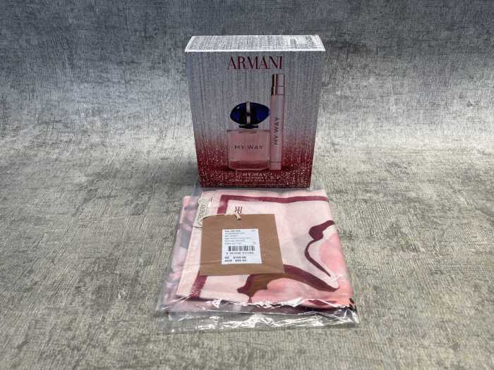 Armani perfume kit & Trenery scarf
