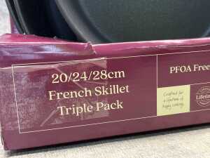 Analon Endurance+ French skillet triple pack - 3