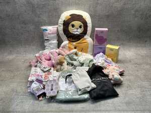 Group of baby girl's clothing