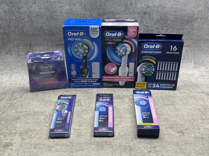 Group of Oral B products