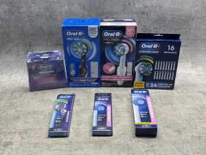 Group of Oral B products