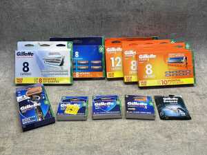 Group of Gillette products