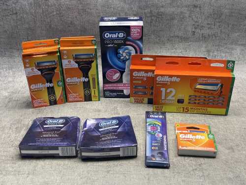 Group of hygiene products