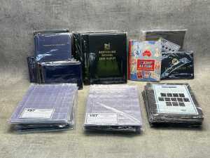 Group of stamp & coin albums