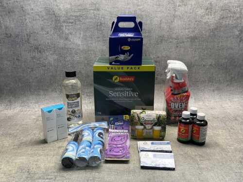 Group of cleaning products