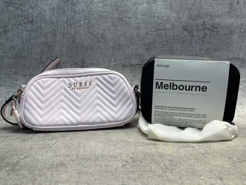 Aesop Melbourne travel kit & designer style handbag.