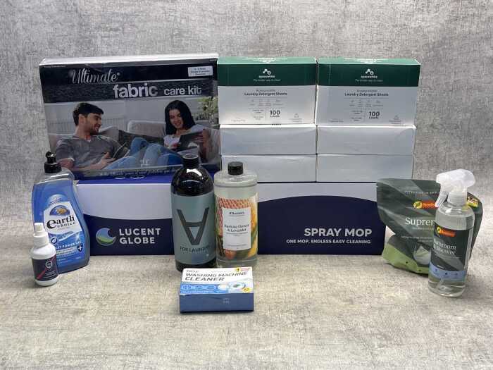 Group of cleaning products