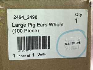 100 Natural Pet whole pig ears - 2