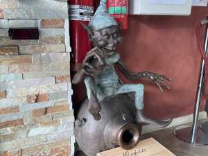 Cast bronze pixie garden sculpture - 2