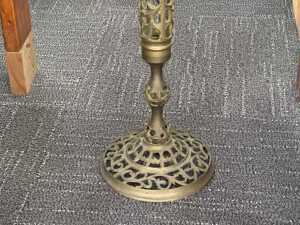 Cast brass reticulated pedestal - 4