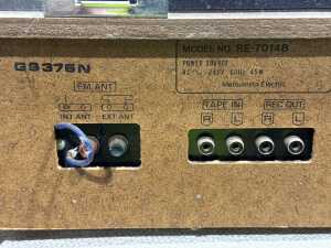 National RE-7014B stereo record player with speakers - 6