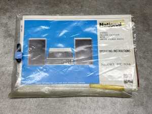 National RE-7014B stereo record player with speakers - 7