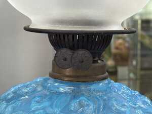 Antique twin burner kerosene lamp - 4