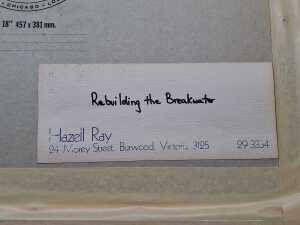 Hazell Ray, Rebuilding The Breakwater, 1977. Oil painting on board - 4
