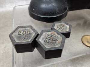 Antique cast iron and brass balance scales. - 4