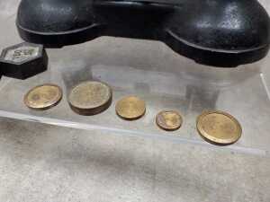 Antique cast iron and brass balance scales. - 5