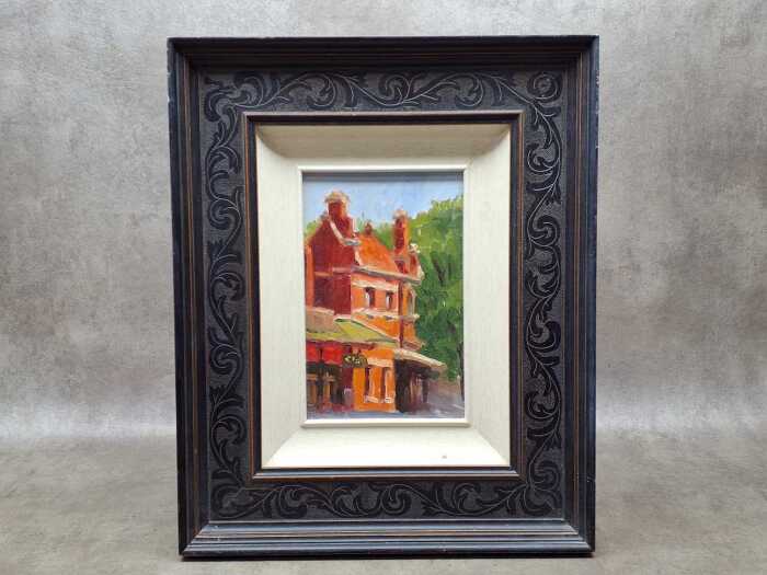 Lucille Tam, Lemongrass Thai Restaurant Carlton. Oil painting on board