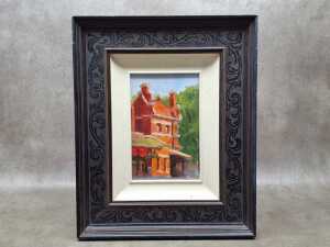 Lucille Tam, Lemongrass Thai Restaurant Carlton. Oil painting on board