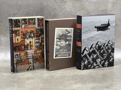 98 · Three Folio Society war history cased books