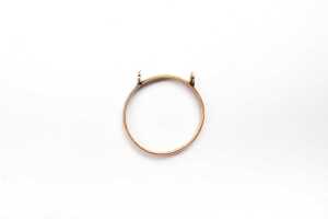A ring setting in 18 carat yellow gold - 4