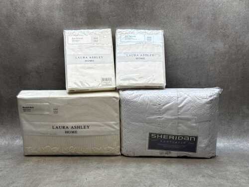Sheridan and Laura Ashley Manchester in cream and white