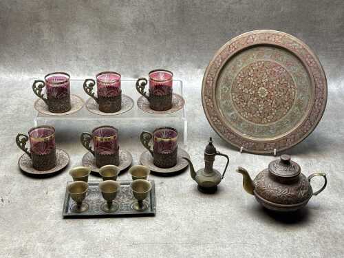 Vintage Middle Eastern brassware