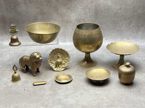Vintage brass items