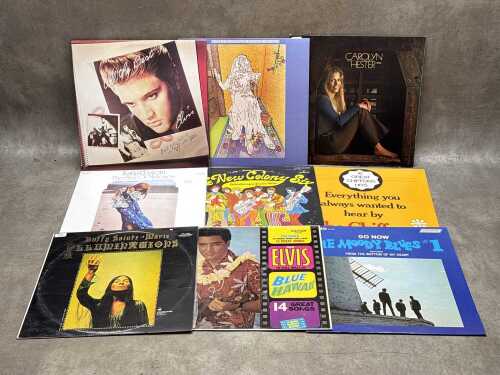 Nine vinyl records
