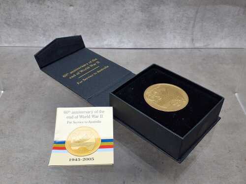 Veterans coin in box