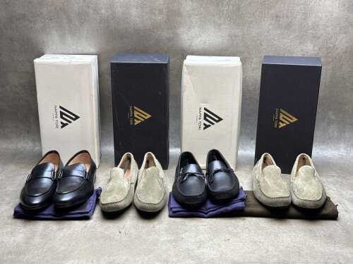 Four NEW pairs of Nappa Tori Australia leather men's shoes, size US 9