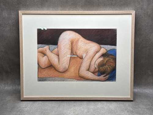 Bill Proctor, female nude, 1993. Pastel drawing on paper