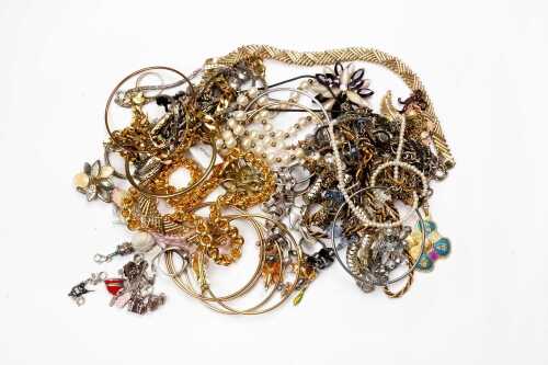 A large collection of costume jewellery
