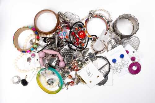 A large collection of costume jewellery