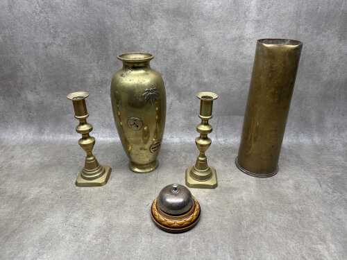 metalware, mainly brassware